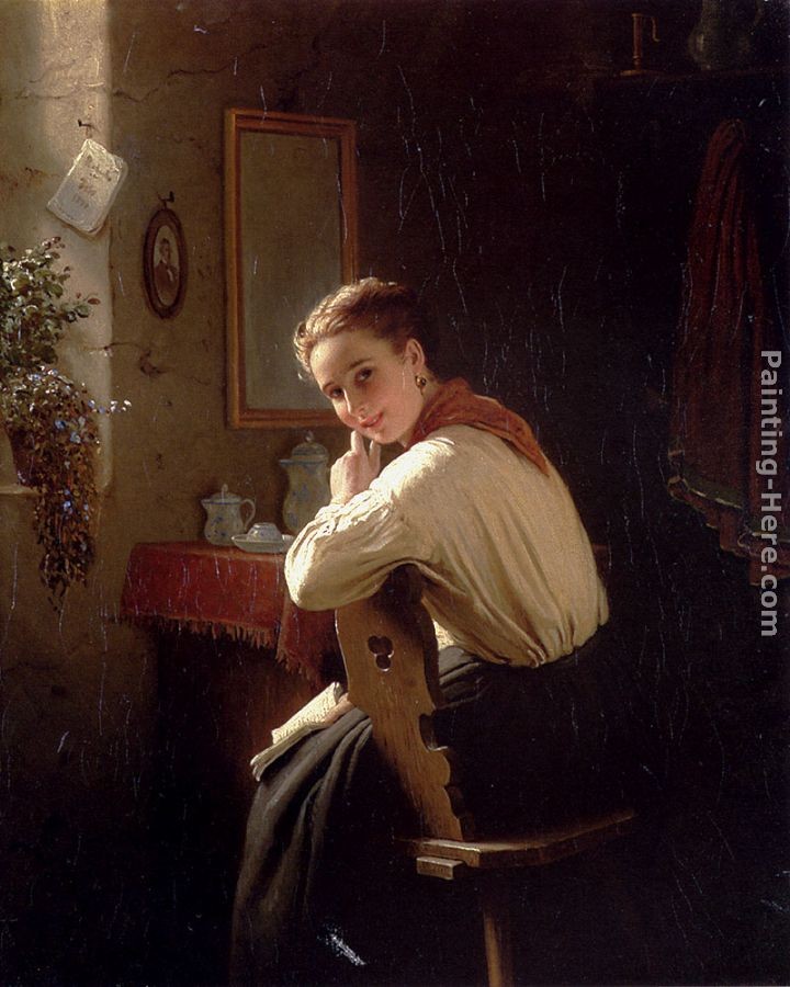Johann Georg Meyer von Bremen An Interrupted Moment